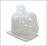 Heavy duty clear plastic sack